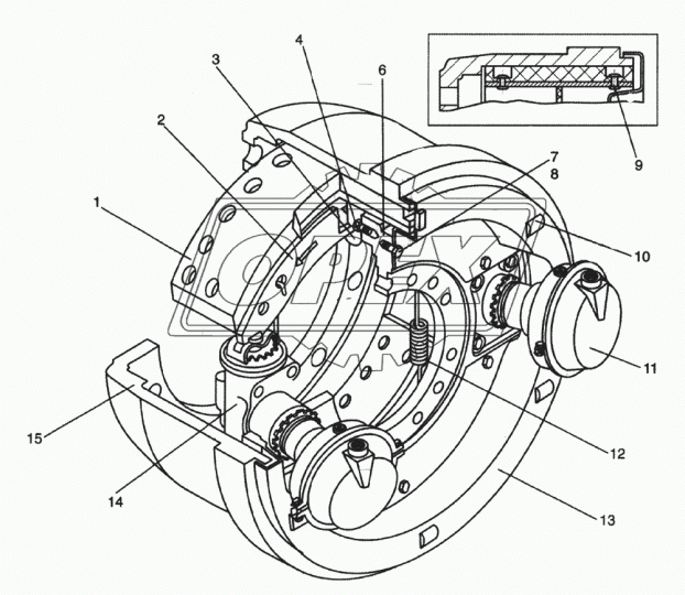 5256-3501105-10 Накладка тормозная (220х180) передняя/ задняя ЛиАЗ-5256, 5293 (1шт); несверленая ВАТИ